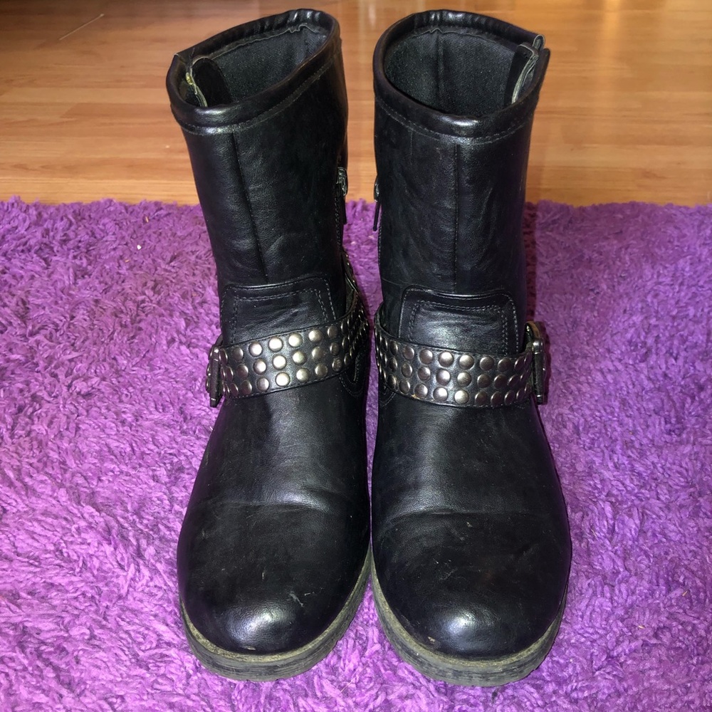 Studded Biker Boots - Picture 4 of 4